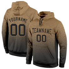 Load image into Gallery viewer, Custom Stitched Old Gold Black Fade Fashion Sports Pullover Sweatshirt Hoodie
