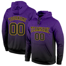 Load image into Gallery viewer, Custom Stitched Purple Black-Gold Fade Fashion Sports Pullover Sweatshirt Hoodie
