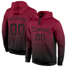 Load image into Gallery viewer, Custom Stitched Cardinal Black Fade Fashion Sports Pullover Sweatshirt Hoodie
