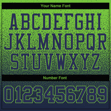 Load image into Gallery viewer, Custom Stitched Neon Green Navy Fade Fashion Sports Pullover Sweatshirt Hoodie
