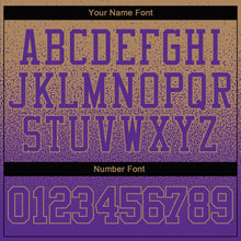 Load image into Gallery viewer, Custom Stitched Old Gold Purple Fade Fashion Sports Pullover Sweatshirt Hoodie
