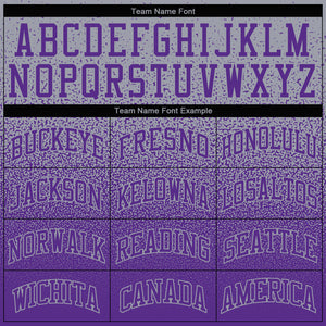 Custom Stitched Gray Purple Fade Fashion Sports Pullover Sweatshirt Hoodie