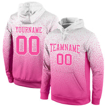 Load image into Gallery viewer, Custom Stitched White Pink Fade Fashion Sports Pullover Sweatshirt Hoodie
