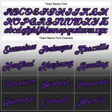 Load image into Gallery viewer, Custom Stitched White Purple-Black Fade Fashion Sports Pullover Sweatshirt Hoodie
