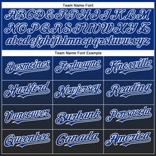 Load image into Gallery viewer, Custom Royal White-Black Authentic Fade Fashion Baseball Jersey
