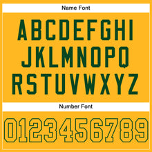 Load image into Gallery viewer, Custom Gold Gold-Green Mesh Authentic Football Jersey
