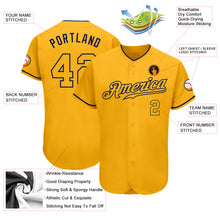 Load image into Gallery viewer, Custom Gold Gold-Navy Authentic Baseball Jersey
