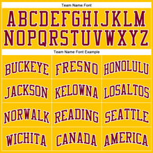 Load image into Gallery viewer, Custom Gold White Pinstripe Maroon Authentic Basketball Jersey
