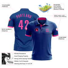 Load image into Gallery viewer, Custom Royal Pink Performance Golf Polo Shirt
