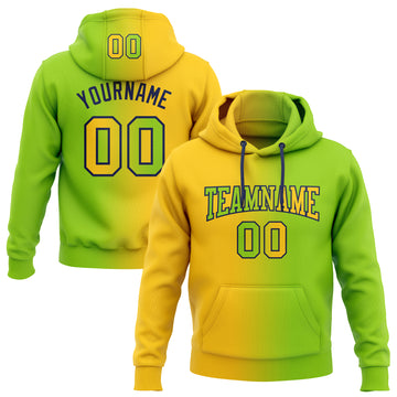 Custom Stitched Neon Green Yellow-Navy Gradient Fashion Sports Pullover Sweatshirt Hoodie