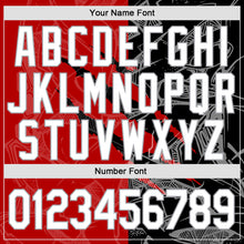 Load image into Gallery viewer, Custom Graffiti Pattern White Black-Gray 3D Scratch Authentic Baseball Jersey
