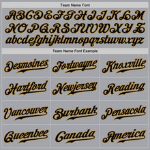 Load image into Gallery viewer, Custom Gray Black-Old Gold Authentic Baseball Jersey
