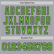 Load image into Gallery viewer, Custom Gray Neon Green-Black Authentic Baseball Jersey
