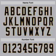 Load image into Gallery viewer, Custom Gray Black-Old Gold Hockey Jersey
