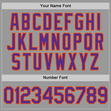 Load image into Gallery viewer, Custom Gray Purple-Orange Performance T-Shirt
