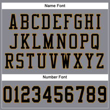 Load image into Gallery viewer, Custom Gray Black-Old Gold Mesh Authentic Football Jersey
