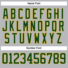 Load image into Gallery viewer, Custom Gray Green-Gold Hockey Lace Neck Jersey
