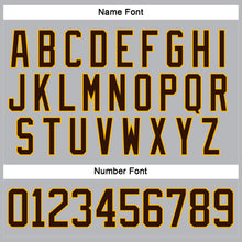 Load image into Gallery viewer, Custom Gray Brown-Gold Hockey Lace Neck Jersey
