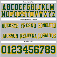 Load image into Gallery viewer, Custom Stitched Gray Green-Gold Football Pullover Sweatshirt Hoodie
