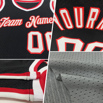 Custom Gray Black-Gold Authentic Throwback Basketball Jersey