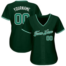 Load image into Gallery viewer, Custom Green Kelly Green-White Authentic Baseball Jersey
