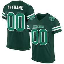 Load image into Gallery viewer, Custom Green Kelly Green-White Mesh Authentic Football Jersey
