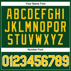 Custom Green Gold-White Authentic Sleeveless Baseball Jersey