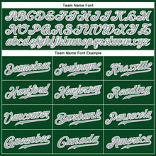 Load image into Gallery viewer, Custom Green Gray-White Authentic Sleeveless Baseball Jersey
