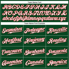 Load image into Gallery viewer, Custom Green White-Red Authentic Sleeveless Baseball Jersey
