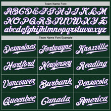 Load image into Gallery viewer, Custom Green White-Purple Authentic Baseball Jersey
