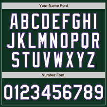 Load image into Gallery viewer, Custom Green White-Purple Authentic Baseball Jersey
