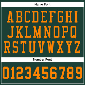 Custom Green Bay Orange Mesh Authentic Football Jersey