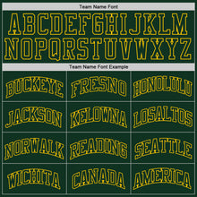 Load image into Gallery viewer, Custom Hunter Green Green-Gold Authentic Throwback Basketball Jersey

