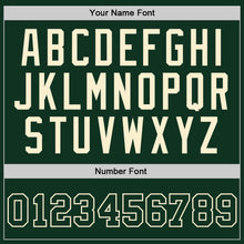 Load image into Gallery viewer, Custom Hunter Green Green-Cream Authentic Throwback Basketball Jersey
