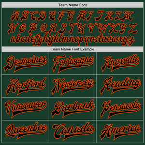 Custom Green Orange-Black Bomber Full-Snap Varsity Letterman Two Tone Jacket