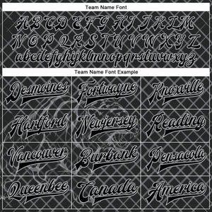 Custom Black Gray Check And Tiger 3D Pattern Design Bomber Full-Snap Varsity Letterman Jacket