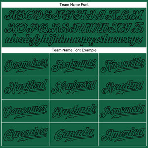 Custom Kelly Green Kelly Green-Black Authentic Baseball Jersey