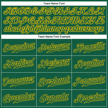 Load image into Gallery viewer, Custom Kelly Green Kelly Green-Gold Authentic Baseball Jersey
