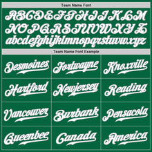 Load image into Gallery viewer, Custom Kelly Green White-Gray Authentic Baseball Jersey
