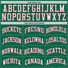 Load image into Gallery viewer, Custom Kelly Green White-Red Authentic Throwback Basketball Jersey
