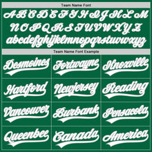 Load image into Gallery viewer, Custom Kelly Green White-Gray Authentic Baseball Jersey
