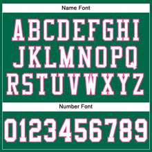 Load image into Gallery viewer, Custom Kelly Green White-Pink Mesh Authentic Football Jersey
