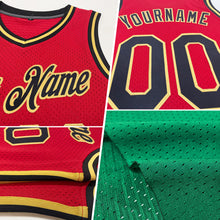 Load image into Gallery viewer, Custom Kelly Green White-Black Authentic Throwback Basketball Jersey
