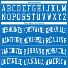 Load image into Gallery viewer, Custom Blue White Round Neck Basketball Jersey
