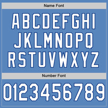 Load image into Gallery viewer, Custom Light Blue White-Royal Mesh Authentic Football Jersey
