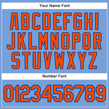 Load image into Gallery viewer, Custom Light Blue Orange-Royal Authentic Sleeveless Baseball Jersey
