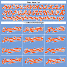 Load image into Gallery viewer, Custom Light Blue Orange-White Authentic Sleeveless Baseball Jersey
