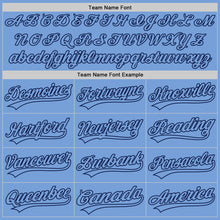 Load image into Gallery viewer, Custom Light Blue Light Blue-Navy Authentic Baseball Jersey
