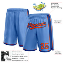 Load image into Gallery viewer, Custom Light Blue Orange-Royal Authentic Basketball Shorts
