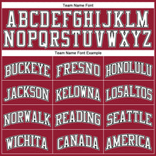 Load image into Gallery viewer, Custom Maroon White Black-Gray Authentic Throwback Basketball Jersey
